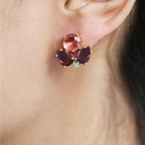 Rouge 4 Stone Cluster Studs