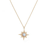 Moonstone Star Necklace