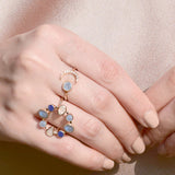 Cerulean Circular Ring