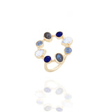 Cerulean Circular Ring