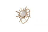 Moonstone Star Ring