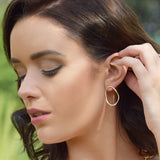 Grecian Goddess Oval Studs