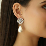 Roza Pave Pearl Drops