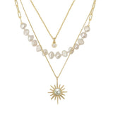 Eleri Pearl Layered Necklace