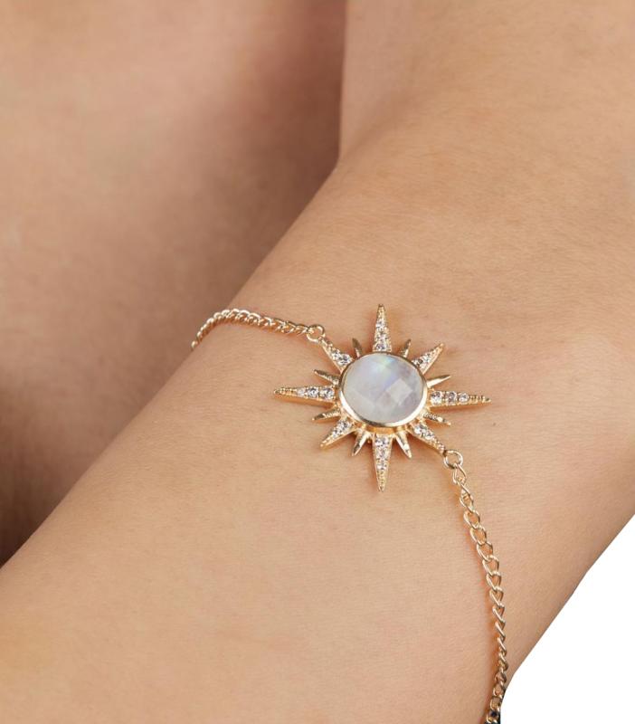 Moonstone Star Bracelet